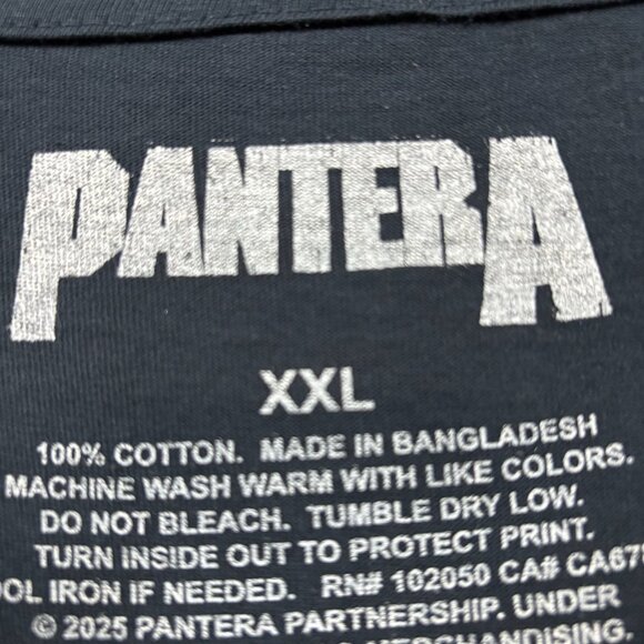 Pantera Electrified Skeletal Snake Thrash Metal T-Shirt XXL - Picture 4 of 5